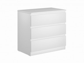 Комод МАЛЬТА с тремя выдвижными ящиками, цвет белый в Ишиме - ishim.mebel24.online | фото