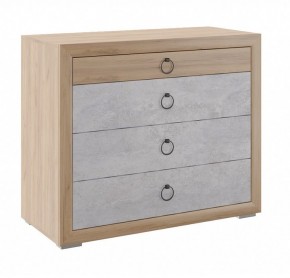 Комод малый Глэдис М26 (Дуб Золотой/Цемент светлый) в Ишиме - ishim.mebel24.online | фото
