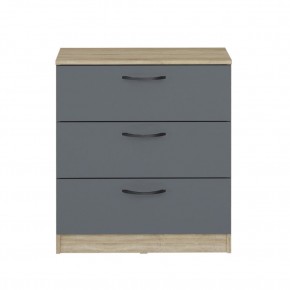 Комод мини Дублин (Дуб Сонома/Графит) в Ишиме - ishim.mebel24.online | фото 3