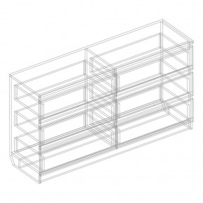 Комод с 6 ящиками 1200 "Бьянко" (Белый лофт) в Ишиме - ishim.mebel24.online | фото 3