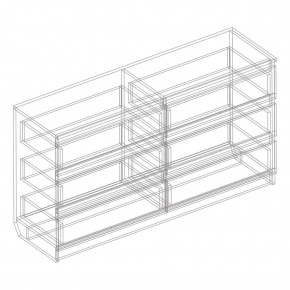 Комод с 6 ящиками 1400 "Бьянко" (Белый лофт) в Ишиме - ishim.mebel24.online | фото 3