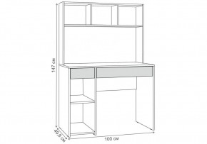 Компьютерный стол Комфорт 12.77 F дуб золотой craft в Ишиме - ishim.mebel24.online | фото 2