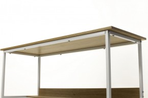 Компьютерный стол LUCIA H475 Дуб натуральный / белый каркас M-city в Ишиме - ishim.mebel24.online | фото 5