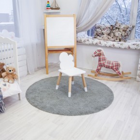 Комплект детский стол КРУГЛЫЙ и стул ОБЛАЧКО ROLTI Baby (белая столешница/белое сиденье/береза ножки) в Ишиме - ishim.mebel24.online | фото 6