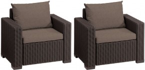 Комплект кресел Калифорния (California chair) коричневые в Ишиме - ishim.mebel24.online | фото 2