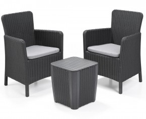 Комплект мебели Трентон балкон (Trenton Balcony graphite) графит в Ишиме - ishim.mebel24.online | фото