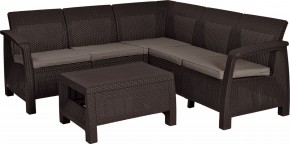 Комплект мебели угловой Корфу Релакс Сет (CORFU II RELAX SET) коричневый в Ишиме - ishim.mebel24.online | фото 2