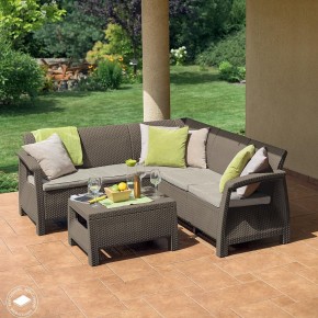 Комплект мебели угловой Корфу Релакс Сет (CORFU II RELAX SET) коричневый в Ишиме - ishim.mebel24.online | фото 4