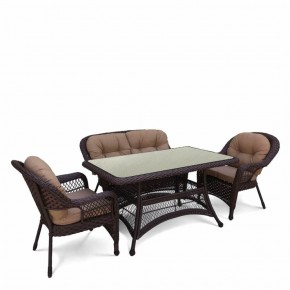 Комплект плетеной мебели T130/LV-520BB-Brown_Beige в Ишиме - ishim.mebel24.online | фото 1