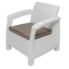 Комплект уличной мебели Yalta Terrace Triple Set (Ялта) белый в Ишиме - ishim.mebel24.online | фото 8