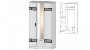 КОСТА-РИКА Шкаф 3-х створчатый (анкор светлый) в Ишиме - ishim.mebel24.online | фото