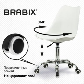 Кресло стул BRABIX "Eames MG-310 CH", хром, пластик белый, экокожа белая, 532923 в Ишиме - ishim.mebel24.online | фото 7