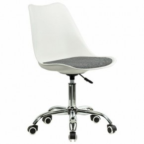 Кресло стул BRABIX "Eames MG-310 CH", хром, пластик белый, ткань серая, 532924 в Ишиме - ishim.mebel24.online | фото 2