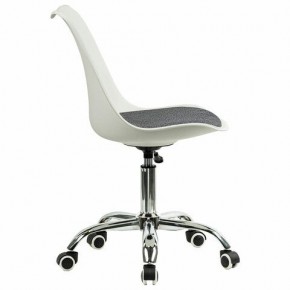 Кресло стул BRABIX "Eames MG-310 CH", хром, пластик белый, ткань серая, 532924 в Ишиме - ishim.mebel24.online | фото 3