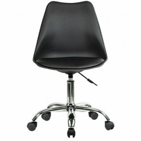 Кресло стул BRABIX "Eames MG-310 CH", хром, пластик черный, экокожа черная, 532925 в Ишиме - ishim.mebel24.online | фото 1