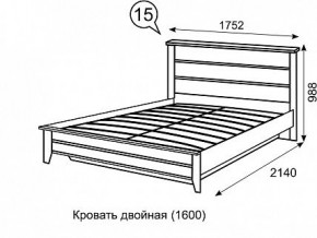 Кровать 1600 с ПМ София 15 в Ишиме - ishim.mebel24.online | фото 3