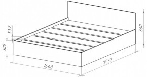 НИЦЦА-14 Кровать 1600 с настилом ЛДСП (НЦ.14) в Ишиме - ishim.mebel24.online | фото 3