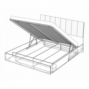 Кровать-7 с подъёмным основанием 1400 Марсель в Ишиме - ishim.mebel24.online | фото 4