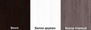 Кровать-чердак Пионер 1 (800*1900) Белое дерево, Анкор темный, Венге в Ишиме - ishim.mebel24.online | фото 3