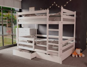 Кровать двухъярусная без крыши 80*160 Белый в Ишиме - ishim.mebel24.online | фото 1