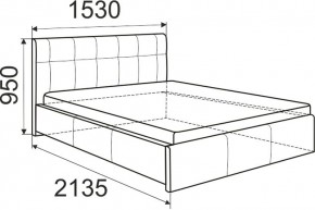 Кровать Изабелла с латами Newtone cacao 1400x2000 в Ишиме - ishim.mebel24.online | фото 5