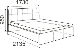 Кровать Изабелла с латами Newtone cacao 1400x2000 в Ишиме - ishim.mebel24.online | фото 6