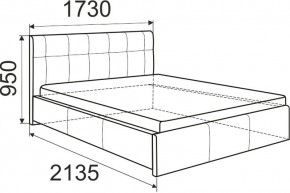 Кровать Изабелла с латами Newtone cacao 1600x2000 в Ишиме - ishim.mebel24.online | фото 6