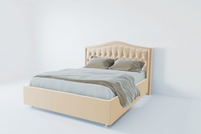 Кровать Калининград с ПМ 1200 (экокожа бежевая) в Ишиме - ishim.mebel24.online | фото