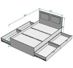 Кровать Ольга L37 (1200) 4 ящика в Ишиме - ishim.mebel24.online | фото 2