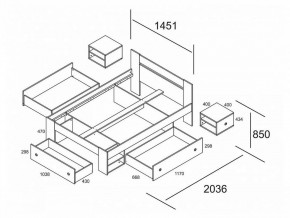 Кровать полутораспальная Стелла 140 СТЛ.132.07М в Ишиме - ishim.mebel24.online | фото 2