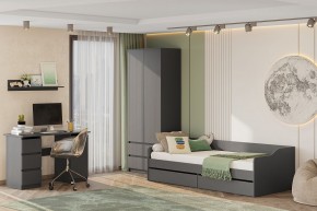 Кровать КР 2 + основание ДСП Лайт (универсальная) Графит в Ишиме - ishim.mebel24.online | фото 5