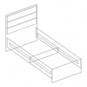 Кровать "Милана" с мягкой спинкой БЕЗ основания 900х2000 в Ишиме - ishim.mebel24.online | фото 2