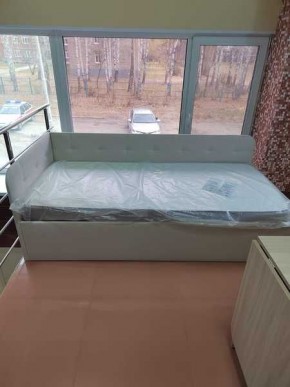 Кровать Зарина угловая Newtone light beige угол правый в Ишиме - ishim.mebel24.online | фото 3