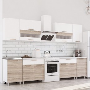 Кухня Айсбери 2.4 м (Белый/Дуб Сонома) в Ишиме - ishim.mebel24.online | фото