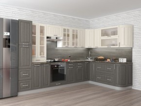Кухня модульная Луксор серый-белый в Ишиме - ishim.mebel24.online | фото 2