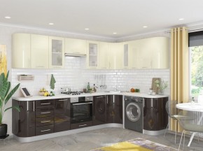 Кухня Танго модульная шоколад-белый в Ишиме - ishim.mebel24.online | фото