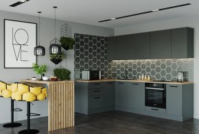 Кухня угловая Антрацит 2600х1600 (Стол. 38мм) в Ишиме - ishim.mebel24.online | фото 1