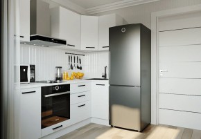 Кухонный гарнитур Белый Глянец 2200*1000 (Стол. 26мм) в Ишиме - ishim.mebel24.online | фото 1