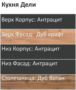 Кухонный гарнитур Дели 2800 (Стол. 26мм) в Ишиме - ishim.mebel24.online | фото 3