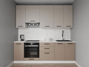 Кухонный гарнитур Каппучино 2400 h950 (Стол. 38мм) в Ишиме - ishim.mebel24.online | фото