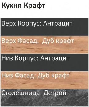 Кухонный гарнитур Крафт 2200 (Стол. 26мм) в Ишиме - ishim.mebel24.online | фото 3