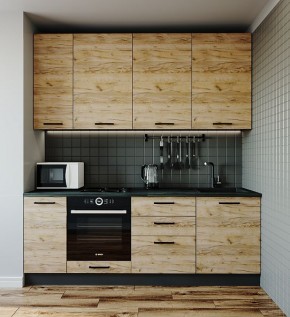 Кухонный гарнитур Крафт 2200 (Стол. 38мм) в Ишиме - ishim.mebel24.online | фото