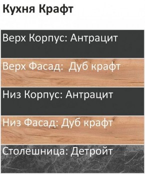 Кухонный гарнитур Крафт 2200 (Стол. 38мм) в Ишиме - ishim.mebel24.online | фото 3