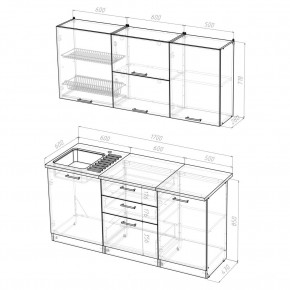 Кухонный гарнитур Лира Экстра 1700 в Ишиме - ishim.mebel24.online | фото 4