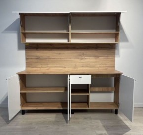 Кухонный гарнитур МОНАКО 2.0 м Серия 2 МДФ с фрезеровкой (Дуб Золотой/Белый матовый) в Ишиме - ishim.mebel24.online | фото 4