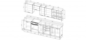 Кухонный гарнитур Ниагара 3000 (Стол. 26мм) в Ишиме - ishim.mebel24.online | фото 2
