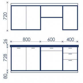 Кухонный гарнитур Ольвия-6 (1.8м) в Ишиме - ishim.mebel24.online | фото 4