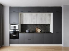 Кухонный гарнитур Санторини 3400 (Стол. 38мм) в Ишиме - ishim.mebel24.online | фото 1