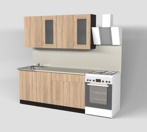 Кухонный гарнитур Симона демо 1700 (Венга/Дуб Сонома) в Ишиме - ishim.mebel24.online | фото 1