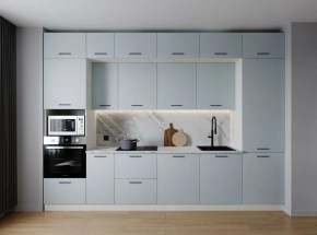 Кухонный гарнитур Смоки 3400 (Стол. 38мм) в Ишиме - ishim.mebel24.online | фото